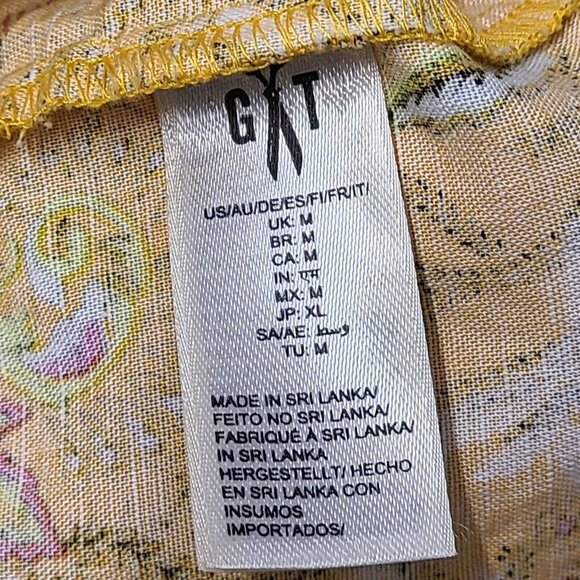 Goodthreads Sundress Womens M Floral Print Tiered Linen Blend Spaghetti … - Picture 7 of 8